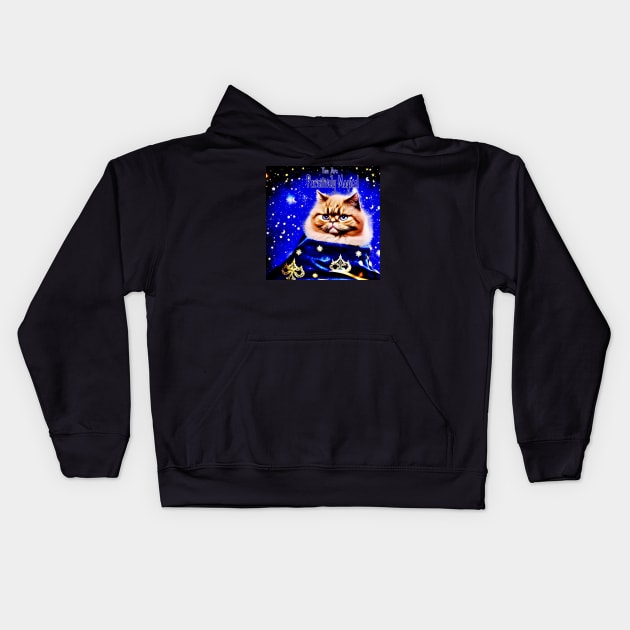 You Are Pawsitively Magical! Kids Hoodie by Black Cat Alley